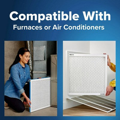 Filtrete 14x14x1 Premium Allergen Bacteria and Virus Air Filter 1900 MPR: MERV 13 Electrostatic for Home Furnaces