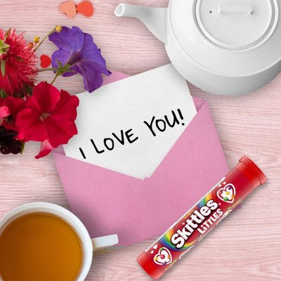 Skittles Littles Original Mini Candy Valentine's Day Gift Mega Tube - 1.9oz