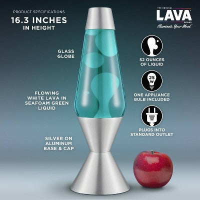LAVA 16.3" Sea Foam Novelty Table Lamp