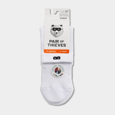 Pair of Thieves Men's Ankle Socks 3pk - Gray 6-12