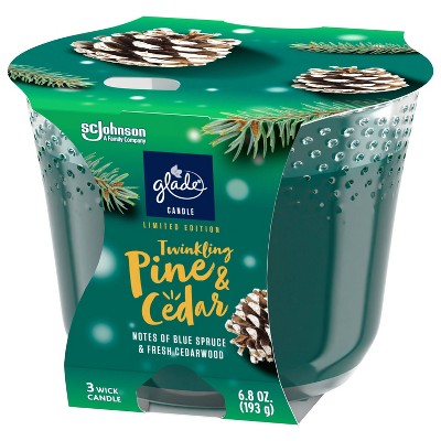 3-Wick Glade Large Candle - Twinkling Pine & Cedar - 6.8oz