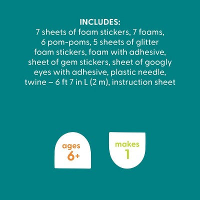 Summer Craft Food Characters Foam Garland Activity Kit - Mondo Llama