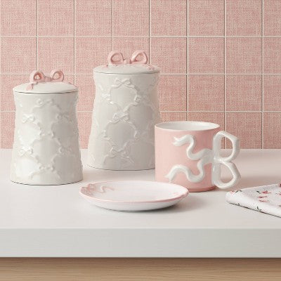 50.64 fl oz Bow Food Canister Cream - Room Essentials