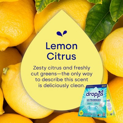 Dropps Dish UltraWash Biobased Detergent Pods - Lemon Citrus - 48ct