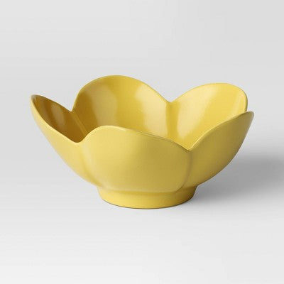 14oz Melamine Figural Flower Dessert Bowl Yellow - Room Essentials