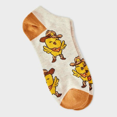 Women's Western Chick Low Cut Socks - Oatmeal/Tan 4-10
