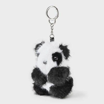 Faux Fur Panda Bear Bag Charm - Wild Fable Multi