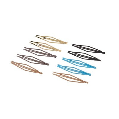 scunci No-Slip Grip Diamond Shaped Bobby Pins - Assorted Colors - 10pcs