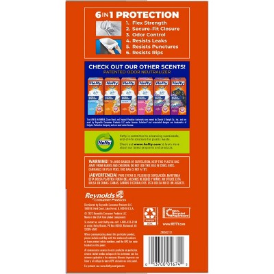 Hefty Ultra Strong Lavender & Sweet Vanilla Tall Kitchen Drawstring Trash Bags - 13gal/110ct