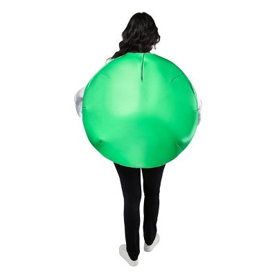 Rubies Kids' Mars M&Ms Round Candy Costume Apparel Set Green One Size