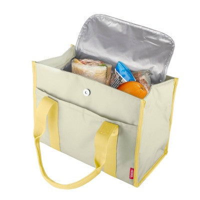 Thermos Icon Large Lunch 12 Can Tote Bag - Cream/Yellow