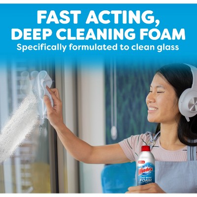 Windex Fast Shine Foam Aerosol - 19oz