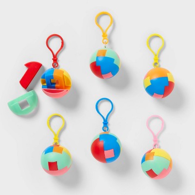 6ct Puzzle Balls - Spritz: Multi-Colored Party Favors, Polypropylene, Ages 3+, All Occasions, No Choking Hazard