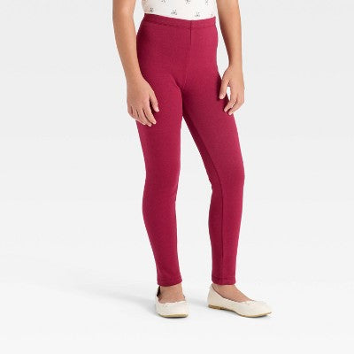 Girls' Cozy Leggings - Cat & Jack Red M