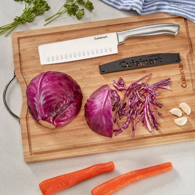 Cuisinart Classic Stainless Steel 7" Nakiri/Vegetable Cleaver Knife with Blade Guard
