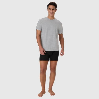 Hanes Men's 5pk T-Shirt Undershirts, Premium Everyday Tee Midweight Crewneck Shirt Pack, Wicking - Gray S