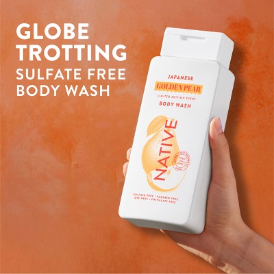 Native Limited Edition Global Flavors Sulfate-Free Body Wash - Japanese Golden Pear - 18 fl oz: Basic Cleansing, Whole Body, Paraben-Free.