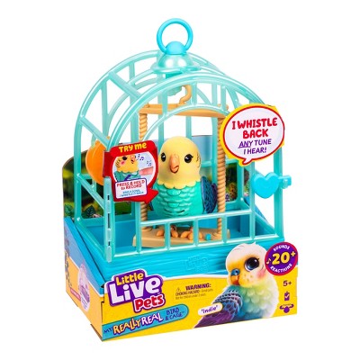 Little Live Pets Indie Real Bird and Cage