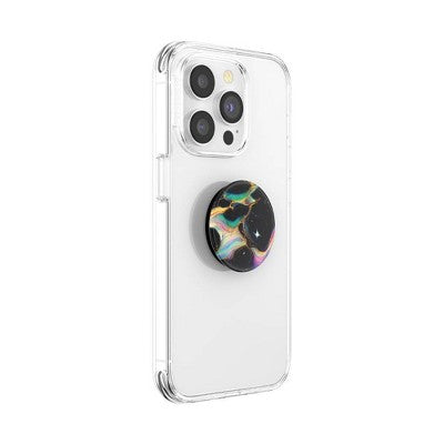 PopSockets PopGrip Cell Phone Moon & Sky Grip & Stand - Electric Oil Slick