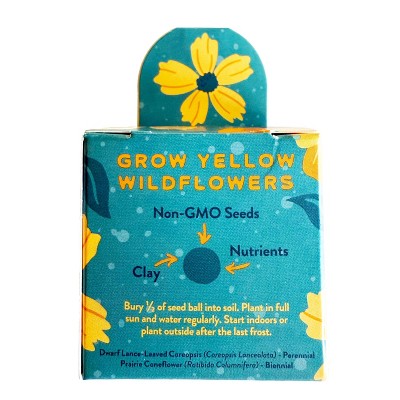 Modern Sprout Flower Bomb Yellow Sunburst