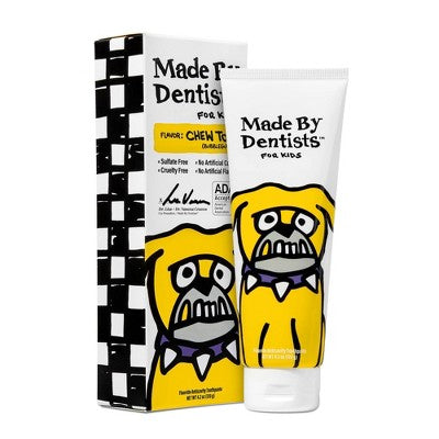 Made By Dentists Kids Bulldog Fluoride Anticavity Toothpaste - Bubble Gum - 4.2oz