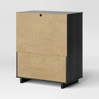 Modern 4 Drawer Dresser Black - Room Essentials (LOCAL PICKUP ONLY)