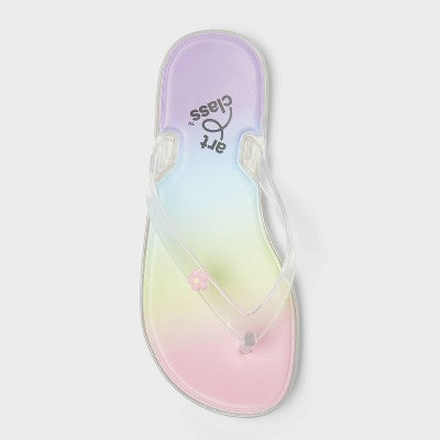 Girls' Tina Jelly Flip Sandals - art class Multicolor 5