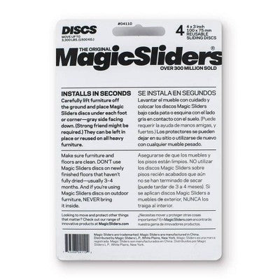 Magic Sliders 4ct 4in x 3in Sliding Disc