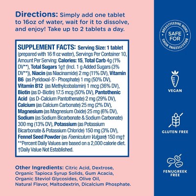 Mommy's Bliss Lactation Hydration Drink Tablets - Lemon Lime - 10ct