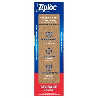 Ziploc Storage Gallon Bags with Grip 'n Seal Technology - 81ct