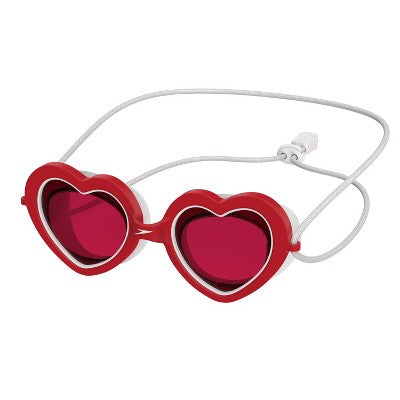 Speedo Kids' Sunny Vibes Heart Swim Goggles - High Risk Red/Punch