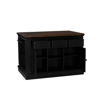Powell Posie Kitchen Island with 2 Stools Black (LOCAL PICKUP ONLY)