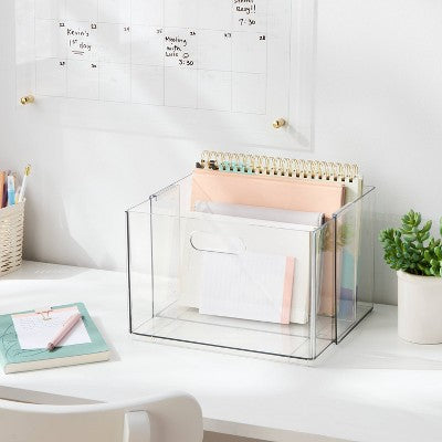 All Purpose Clear Expandable Bin Large - Brightroom