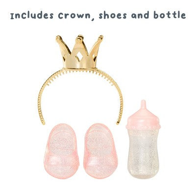 BABY Born Princess Baby Doll Ava - Brown Hair, Light Brown Eyes: Includes Accessories, No Articulation