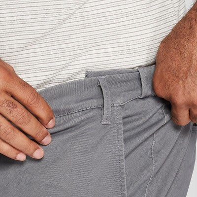 Men's Big & Tall Slim Fit Chino Pants Thundering Gray 36x36