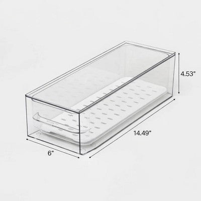 Small Ventilated Fridge Drawer Storage - Brightroom