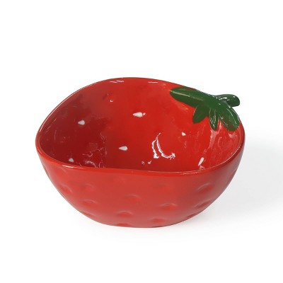 Novelty Ceramic Bowls Strawberry - Bullseye's Playground