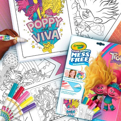 Crayola Color Wonder Trolls 3 Foldalope