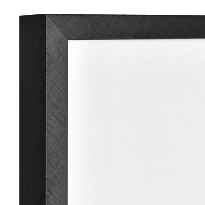 11.3"x14.4" Matted For 5" x 7" Thin Gallery Matted Wall Frame Black - Threshold: Modern Aluminum Wall Decor