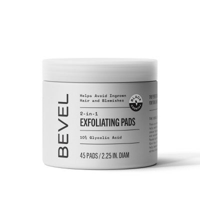 Bevel Exfoliating Toner Pads for Face, 10% Glycolic Acid with Green Tea and Lavender - 45ct