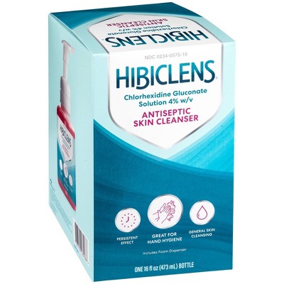 Hibiclens Antimicrobial Antiseptic Soap and Skin Cleanser with Foaming Pump - 16 fl oz