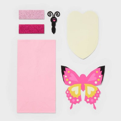 Valentine's Day Butterfly Sticker Kit and Paper Bag - Spritz