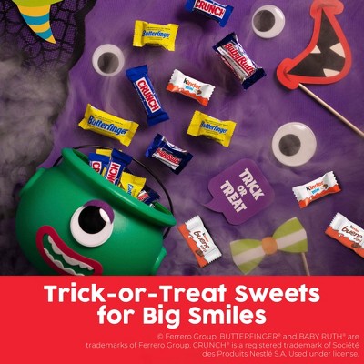 Butterfinger Assorted Kinder Chocolates Halloween Variety Mix Candy - 36.9oz/130ct