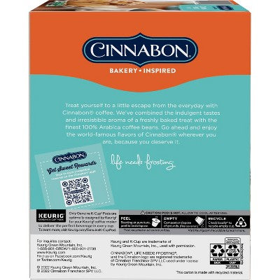 Cinnabon Caramel Pecan Medium Roast Coffee Keurig - K-Cup Pods 24ct