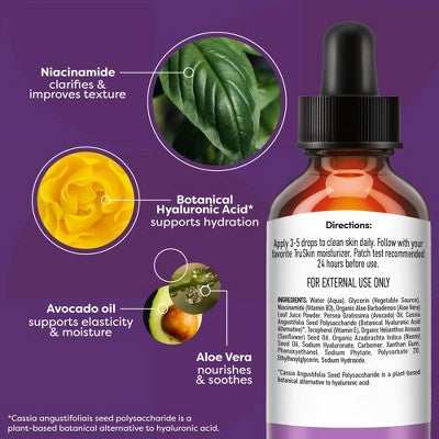 TruSkin Niacinamide Facial Serum with Vitamin E and Hyaluronic Acid - 1 fl oz