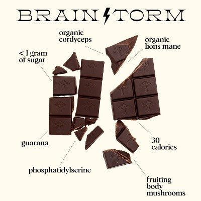 Alice Mushrooms Brainstorm Mushroom Dietary Supplement Chocolates - 8ct