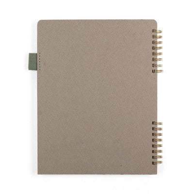 Altitude 160pg Ruled Journal with Folder Cover 7"x9" Dark Sage Arch