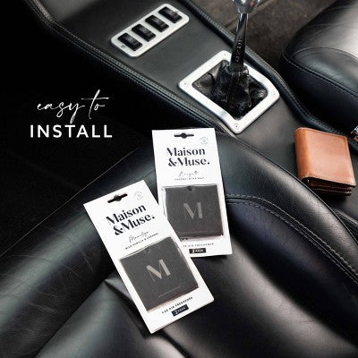 Maison&Muse 2pk Car Air Fresheners Wild Vanilla and Caramel