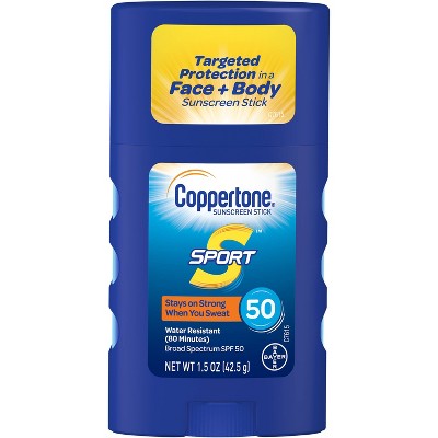 Coppertone Sport Sunscreen Stick - SPF 50 - 1.5oz