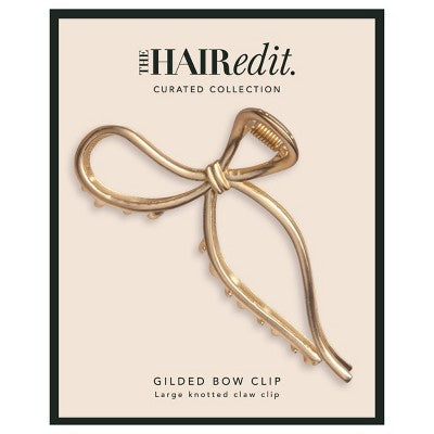 The Hair Edit Gilded Bow Clip